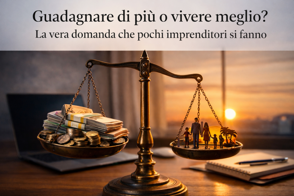 Guadagnare di più o vivere meglio
